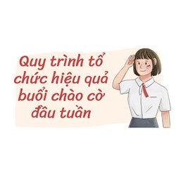 Quy trình tổ chức hiệu quả buổi chào cờ đầu tuần