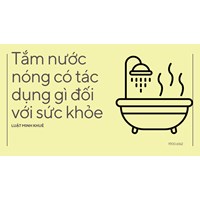 Tắm nước nóng có tác dụng gì đối với sức khỏe ?
