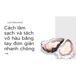 Cách làm sạch và tách vỏ hàu bằng tay đơn giản nhanh chóng