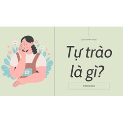 Tự trào là gì?