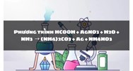Phương trình HCOOH + AgNO3 + H2O + NH3  → (NH4)2CO3 + Ag + NH4NO3