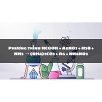 Phương trình HCOOH + AgNO3 + H2O + NH3  → (NH4)2CO3 + Ag + NH4NO3