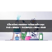 Cân bằng phương trình hóa học FeO + HNO3 → Fe(NO3)3 + NO2 + H2O