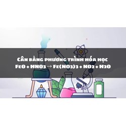 Cân bằng phương trình hóa học FeO + HNO3 → Fe(NO3)3 + NO2 + H2O