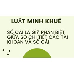 Sổ cái là gì? Phân biệt giữa sổ chi tiết các tài khoản và sổ cái