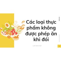 Các loại thực phẩm không được phép ăn khi đói