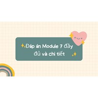 Đáp án Module 7 đầy đủ và chi tiết