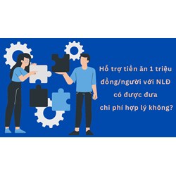 Hỗ trợ tiền ăn 1 triệu đồng/người với NLĐ có đưa chi phí hợp không?