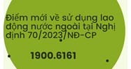 Điểm mới về sử dụng lao động nước ngoài tại Nghị định 70/2023/NĐ-CP