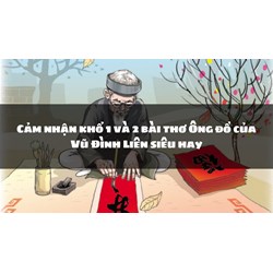Cảm nhận khổ 1 và 2 bài thơ Ông đồ của Vũ Đình Liên siêu hay