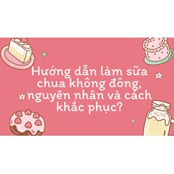 Hướng dẫn làm sữa chua không đông, nguyên nhân và cách khắc phục?