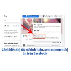 Cách hiển thị tất cả bình luận, xem comment bị ẩn trên Facebook