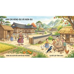 Tóm tắt truyện Non-bu và Heng-bu ngắn gọn, đầy đủ Văn lớp 6