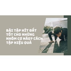Bài tập hít đất tốt cho những nhóm cơ nào? Cách tập hiệu quả