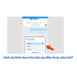 Cách xóa bình chọn trên Zalo qua điện thoại, máy tính?