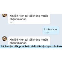 Cách nhận biết, phát hiện ai đó đã chặn bạn trên Zalo