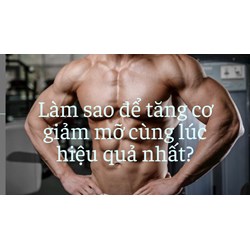 Làm sao để tăng cơ giảm mỡ cùng lúc hiệu quả nhất?