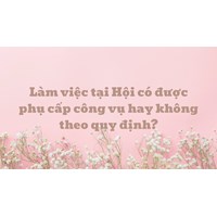 Làm việc tại Hội có được phụ cấp công vụ hay không theo quy định?