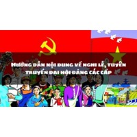 Hướng dẫn nội dung về nghi lễ, tuyên truyền đại hội đảng các cấp