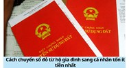 Cách chuyển sổ đỏ từ hộ gia đình sang cá nhân tốn ít tiền nhất