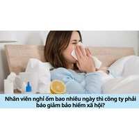 Nhân viên nghỉ ốm bao nhiêu ngày thì công ty phải báo giảm bảo hiểm xã hội?