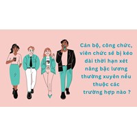 Cán bộ, công chức, viên chức sẽ bị kéo dài thời hạn xét nâng bậc lương thường xuyên nếu thuộc các trường hợp nào ?