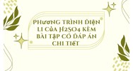 Phương trình điện li của H2SO4 kèm bài tập có đáp án chi tiết