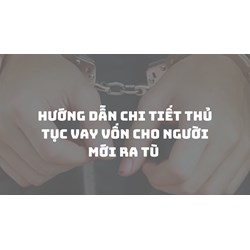 Hướng dẫn chi tiết thủ tục vay vốn cho người mới ra tù