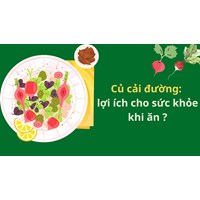 Củ cải đường:lợi ích cho sức khỏe khi ăn