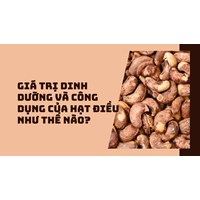 Giá trị dinh dưỡng và công dụng của hạt điều như thế nào?