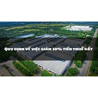 Quy định về việc giảm 30% tiền thuê đất: Đối tượng và mức giảm