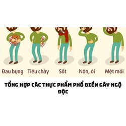 Tổng hợp các thực phẩm phổ biến gây ngộ độc