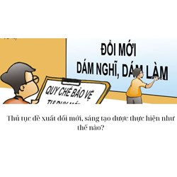 Thủ tục đề xuất đổi mới, sáng tạo được thực hiện như thế nào?