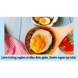 Làm trứng ngâm xì dầu đơn giản, thơm ngon tại nhà