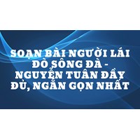 Soạn bài Người lái đò sông Đà - Nguyễn Tuân đầy đủ, ngắn gọn nhất