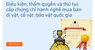 Điều kiện, thẩm quyền và thủ tục cấp chứng chỉ hành nghề mua bán di vật, cổ vật, bảo vật quốc gia