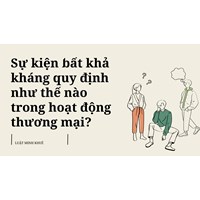 Sự kiện bất khả kháng quy định như thế nào trong hoạt động thương mại?