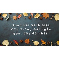 Soạn bài Vĩnh biệt Cửu Trùng Đài ngắn gọn, đầy đủ nhất