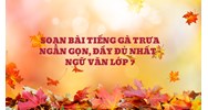 Soạn bài Tiếng gà trưa ngắn gọn, đầy đủ nhất - Ngữ văn lớp 7