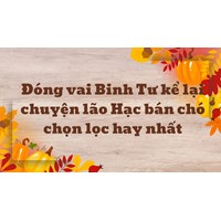 Đóng vai Binh Tư kể lại chuyện lão Hạc bán chó chọn lọc hay nhất