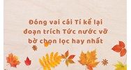 Đóng vai cái Tí kể lại đoạn trích Tức nước vỡ bờ chọn lọc hay nhất
