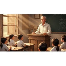 Đoạn văn cảm nhận về nhân vật người thầy trong Tuổi thơ tôi hay nhất