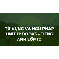 Từ vựng và ngữ pháp Unit 11: Books - Tiếng anh lớp 12