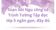 Soạn bài Ngu công xã Trịnh Tường Tập đọc lớp 5 ngắn gọn, đầy đủ