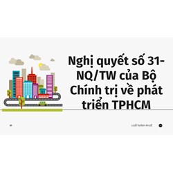 Nghị quyết số 31-NQ/TW của Bộ Chính trị về phát triển TPHCM