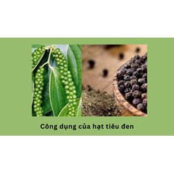 Công dụng của hạt tiêu đen