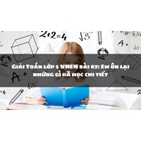 Giải Toán lớp 5 VNEN bài 67: Em ôn lại những gì đã học chi tiết