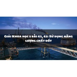 Giải Khoa học 5 bài 42, 43: Sử dụng năng lượng chất đốt