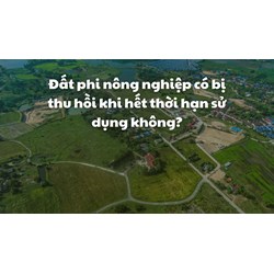 Đất phi nông nghiệp có bị thu hồi khi hết thời hạn sử dụng không?