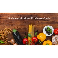 Bữa ăn sáng nhanh gọn đủ chất trong 7 ngày